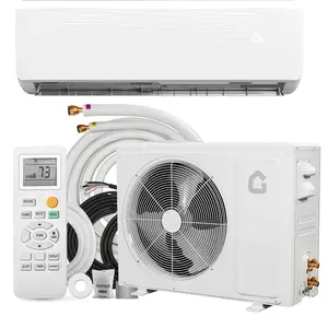 9000 BTU Mini Split Air Conditioner - 19 SEER2 Ductless Inverter AC with 208-230V, Cools Up to 450 Sq. Ft, Built-in Heat Pump System, White