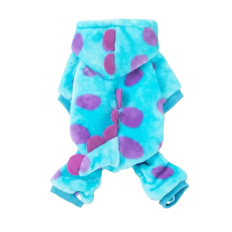 New Pet Clothes for Autumn Winter, Cute Dinosaur Cartoon Dog Cat Apparel, Suitable for Small Dogs Cats, Warm Fleece Fabric, Husky Clothes