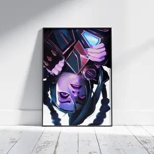(Poster) Arcane Poster, Buy 1 Get 1 Freeposterleague of Legends Poster, Arcane 2024 Poster Print, Arcane Wall Decor ,Arcane Jinx Poster