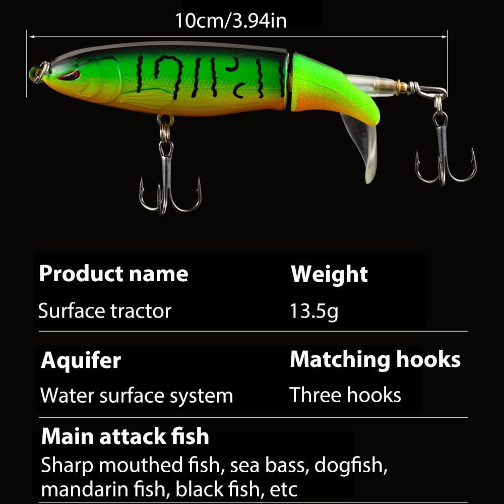 EXCROCK Fishing Lure Kit - Multi Species Fish Attractant Set, Equipped with Pre-Fitted Sturdy Hooks, Classic Styles Realistic Whopper Plopper, Swimbaits, Crankbaits, 5-Pack or 10-Pack Outdoor Fishing Accessories, Fish Attractants
