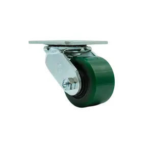 Service Caster MCM-SCC-30CS3420-PUR-GB Replacement Caster for McMaster Carr Caster 30305T18 - Swivel Top Plate Heavy Duty Caster with 3.25 in. Green Polyurethane on Cast Iron Wheel