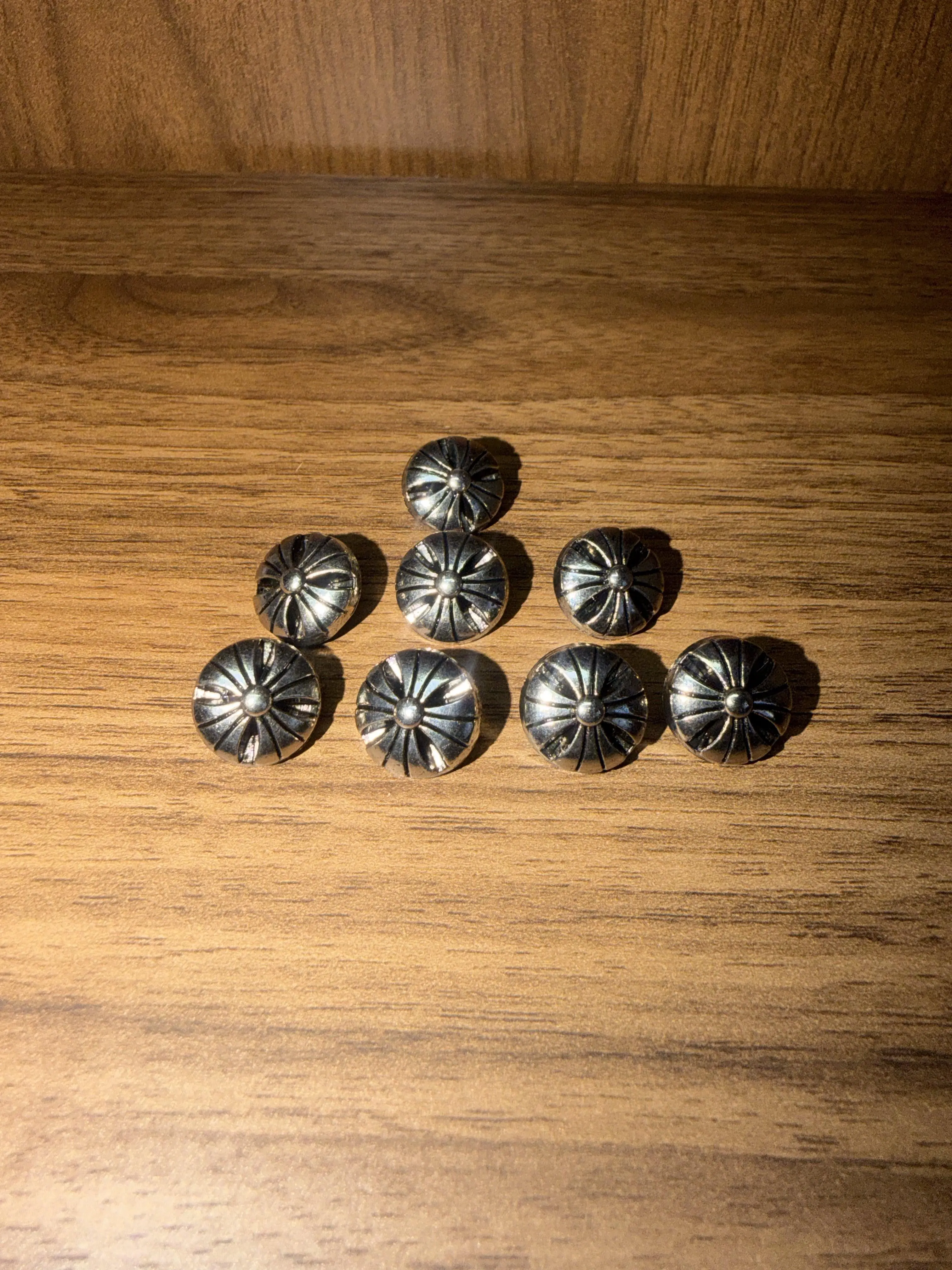 Button Cross For DIY Crafts, clothes, decoration - Chrome Hearts Inspired