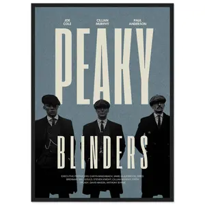 Peaky Blinders Poster, Stylish Wall Art,  Multiple Sizes, Quality Paper 8x12 to 27x40