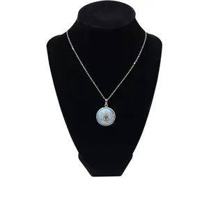 Dream Weaver Mystic Moonstone Pendant with Stainless Steel Necklace