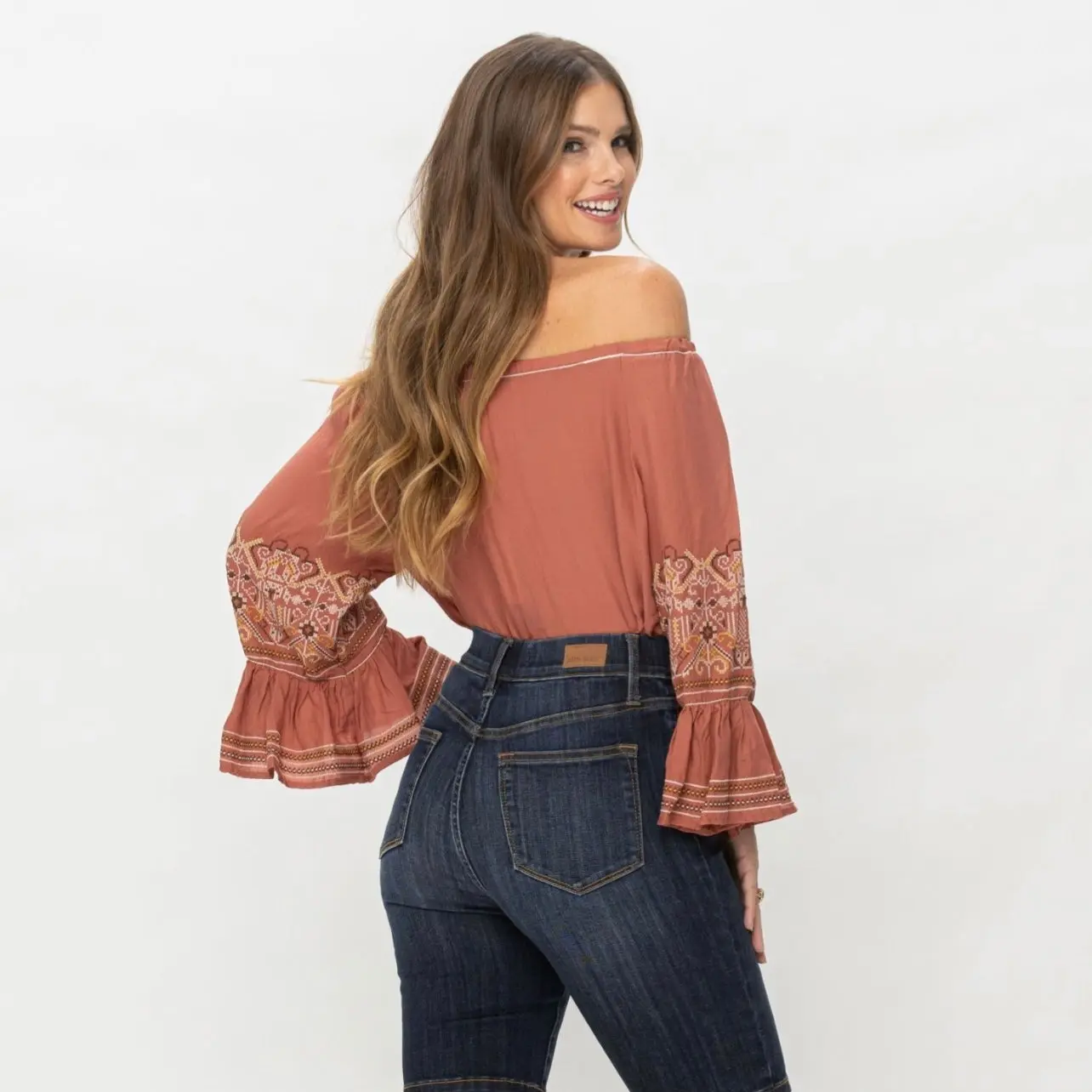 High Waist Pull On Jegging Short