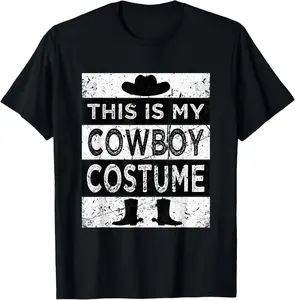 Cowboy Costume Country Western Costume Men Women T-Shirt Cotton Short Sleeve Shirt Casual Tee streetwear