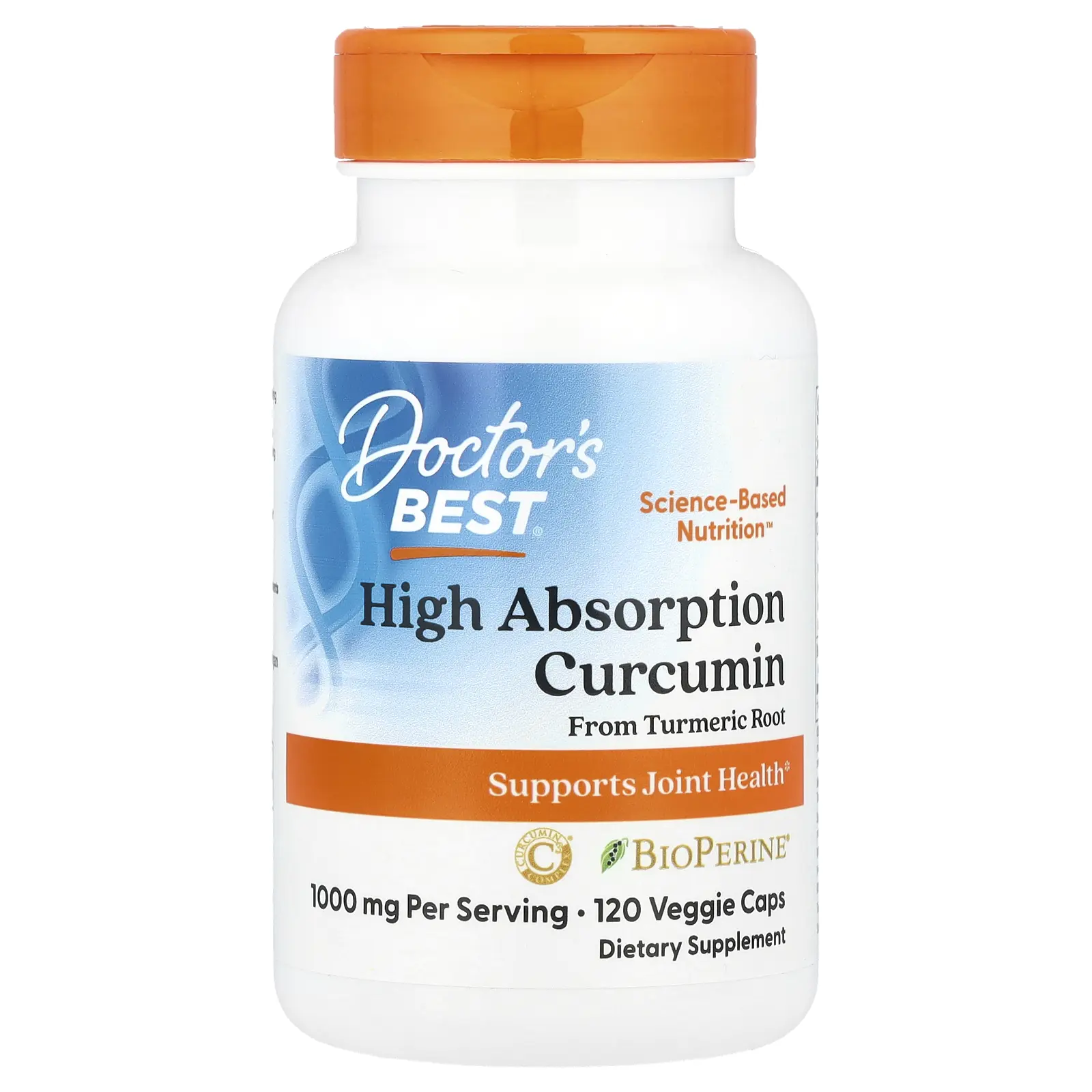 Doctor's Best High Absorption Curcumin, 120 Veggie Caps
