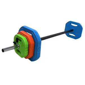 [FLASH SALE] Garvee Adjustable Barbell Weight Set 20KG Multi-Color for Home and Gym Workouts, Odor-Free PU Coating, Comfortable Foam Grip