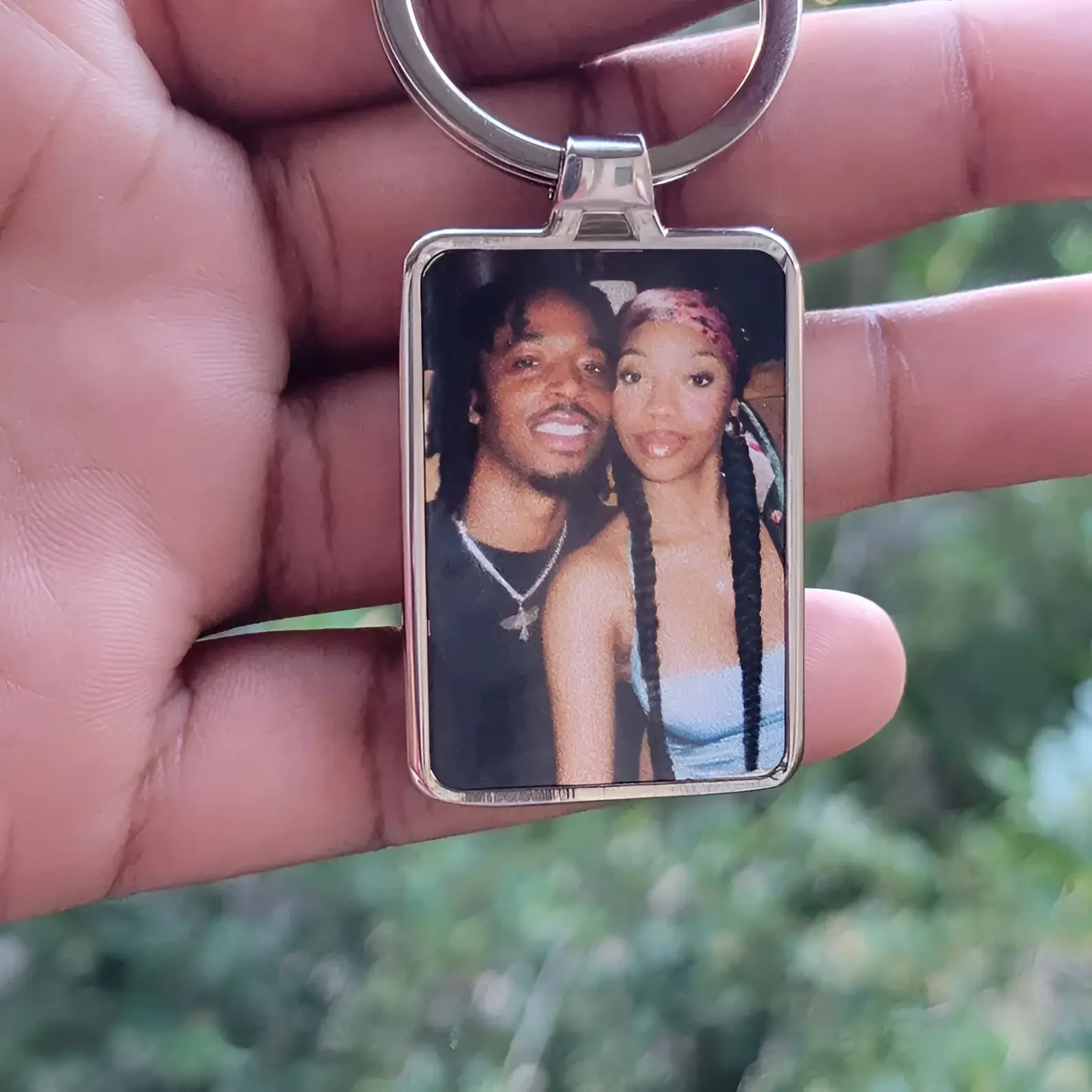 Personalized Boyfriend Keychain, Custom Picture Keychain,  Picture Keychain, Anniversary Gift , Christmas Day Gift For him