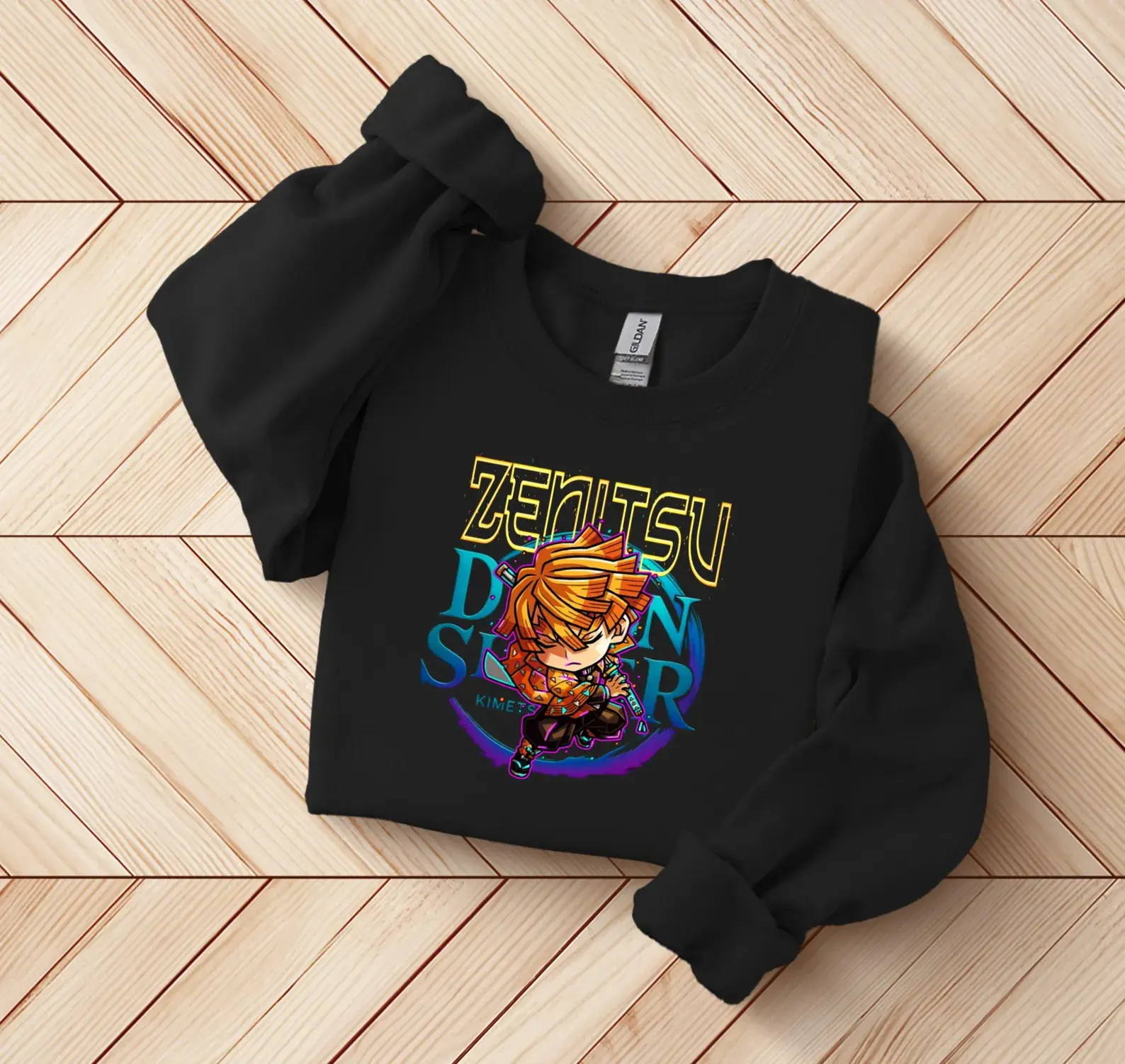 Zenitsu Demon slayer sweatshirt, demon slayer perch, anime shirt, anime sweatshirt, anime gift, demon slayer shirt