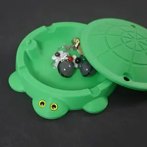 Turtle Shaped Storage Box | Cute 3D Printed Organizer for Jewelry, Ashtray & Small Items | Viral TikTok Gadget3D Printed Windproof Cute Turtle Ashtray with Lid, Home Decor Trinket Holder for Jewelry & Small Items, Unique Gift Idea