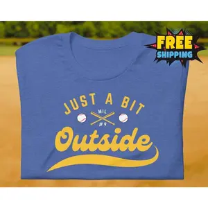 Uecker RIP Shirt Brewers Fan Shirt RIP Bob Mr. Baseball Shirt Uecker Quote Shirt Just A Bit Outside Shirt Baseball Fan Gift Uecker Milwaukee
