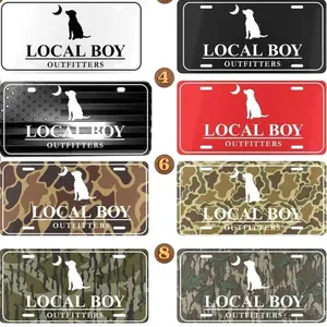Local Boy Camo License Plates Collection, Camouflage Car Accessory, Gifts for Him, Hunting, Tag for Car, Truck