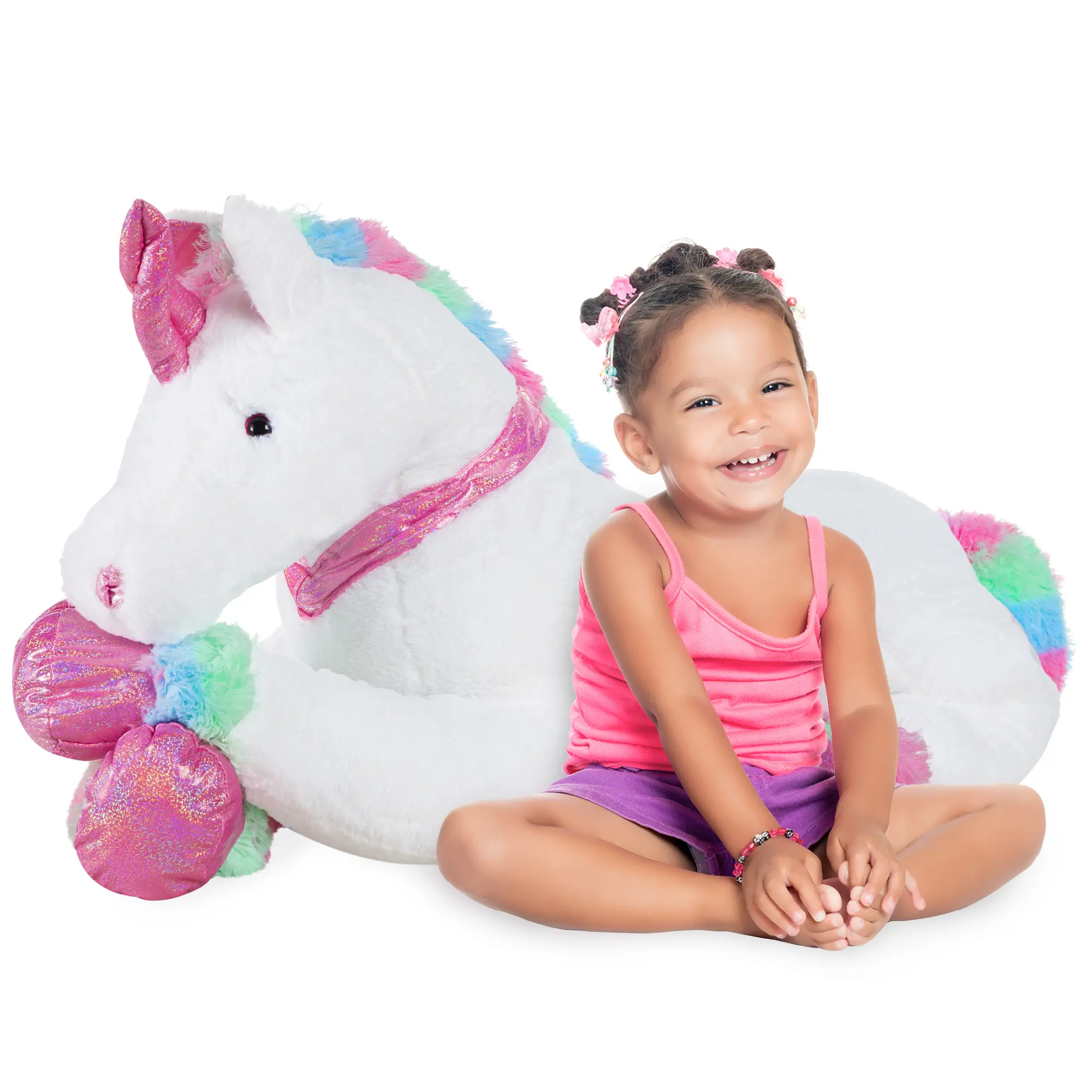 Best Choice Products 52in Kids Extra Large Plush Unicorn, Life-Size Stuffed Animal Toy w/ Rainbow Details Best Choice Products 52in Kids Extra Large Plush Unicorn, Life-Size Stuffed Animal Toy w/ Rainbow Details