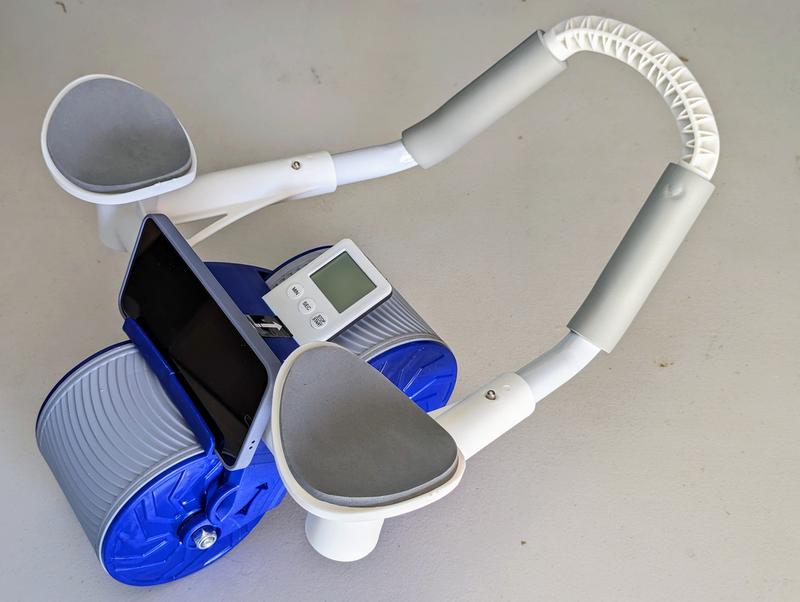 ab roller wheel   workout Abdominal Fitness Wheel for Core Muscles Training Automatic Rebound Ab Roller with Timer