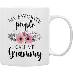 Grammy Coffee Mug, Grammy , Grandma Coffee Mugs, GrandmaGifts, GrammyMug  Cup Gifts for GrandmaGrammy, My Favorite People Call MeGrammy CoffeeCups Ceramic 11oz