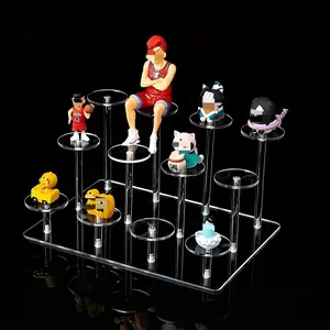 Transparent Multi-Layer Acrylic Hand Mold Display Stand, Staircase Assembly, Desktop Riser Tray, Acrylic Display Risers, Suitable for Perfume, Jewelry, Lipstick