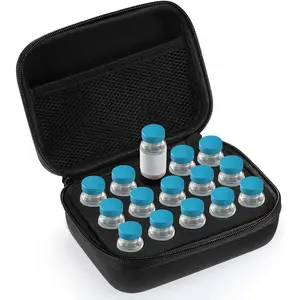 15 Slots Insulin Peptide Vial Storage Case Portable Fridge Travel Holder Bag Fits 10ml Standard Vials