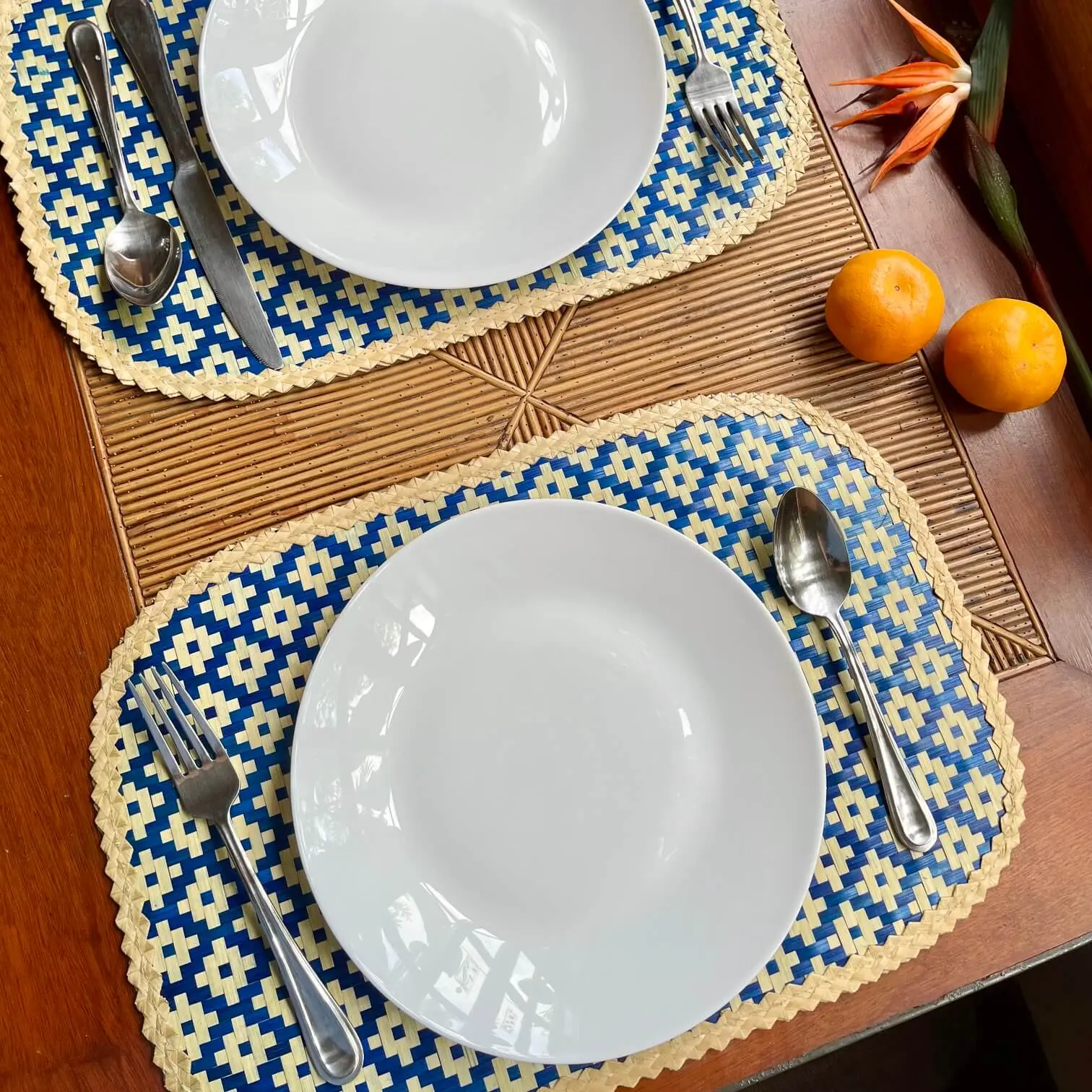 Diamond in the Weave Bamboo Placemats