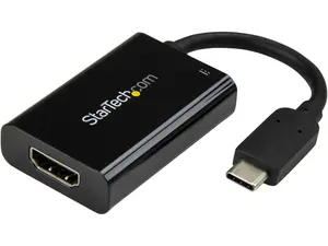 StarTech.com CDP2HDUCP USB-C to HDMI Adapter - 4K 60Hz - Thunderbolt 3 Compatible - with Power Delivery (USB PD) - USB C Adapter Converter