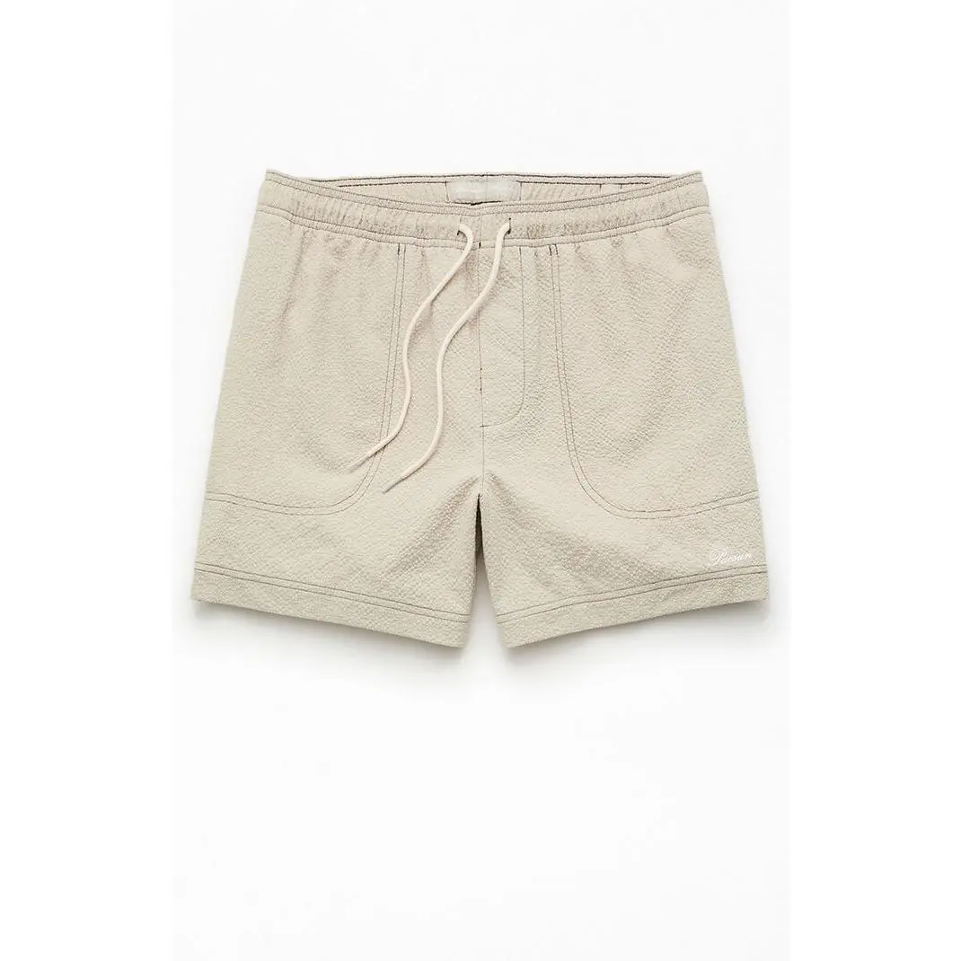 Pacsun Men's Cursive Contrast Stitch 4.5" Swim Trunks