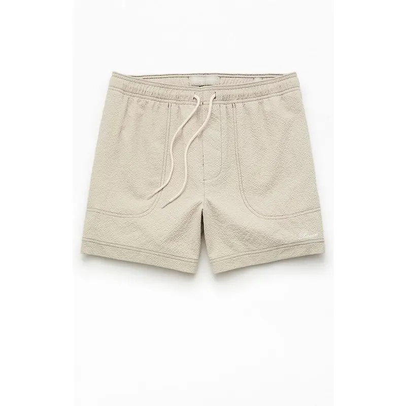 Pacsun Men's Cursive Contrast Stitch 4.5" Swim Trunks