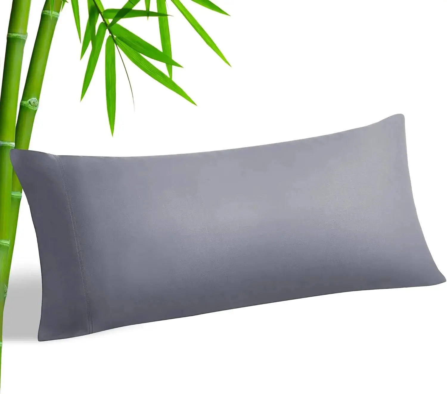 Body Pillow Cover, Rayon Made from Bamboo, Cooling Body Pillow Pillowcase for Hot Sleepers and Night Sweats, Breathable & Silky Soft Full Long Pillow Case Cover ( 20x54 Inches)