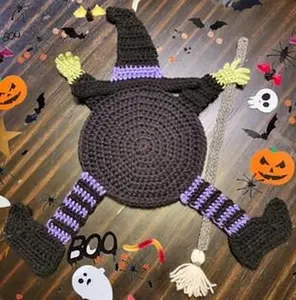 Crochet Splattered Witch Pot Holder