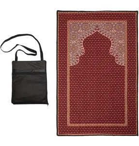 Crossover Bag Foldaway Islamic Prayer Mat - Red