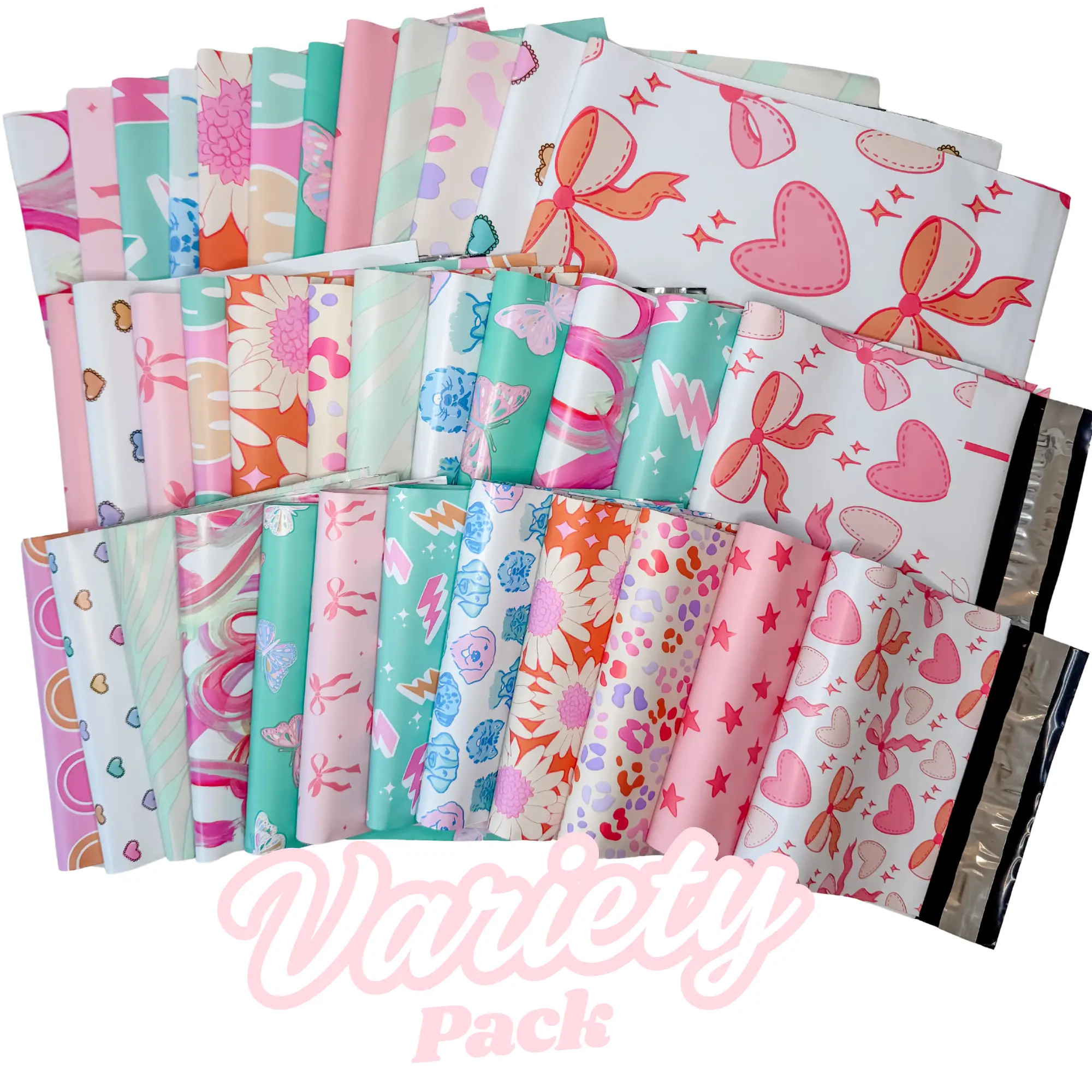 Pretty Package Store Designer Poly Mailers Variety Pack - 35 Mailers in Various...