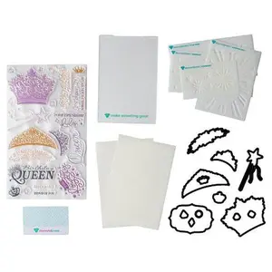 Crafts & Sewing Diamond Press Born to Sparkle Stamp, Die and Stencil Set