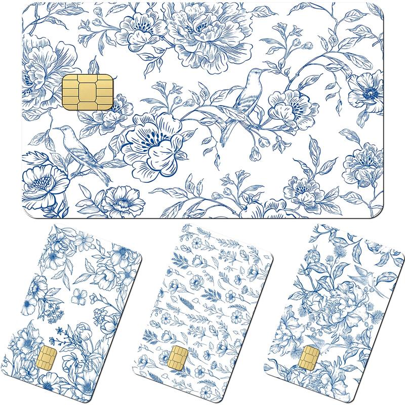 Coquete Leopard Credit Card Skin - 4 Pcs Cherry Bow 8 Ball Billiards Debit Skin Stickers Leopard Lip Print Credit Decal Cover Set for Transportation Key Debit Bus Cards Women