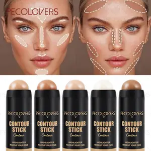 5pcs/set Brightens Contours Face, Dark Circles, Matte Finish, Multi-purpose Contour Stick, Christmas Gift, Creates Various Makeup Looks