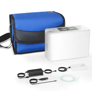 Portable Oxygen Generator 3L 33% Continuous Flow,Portable Oxygen Concentrator with 2500mah battery, Bag ,Small Oxygen Machine for Home /Car/Travel Use