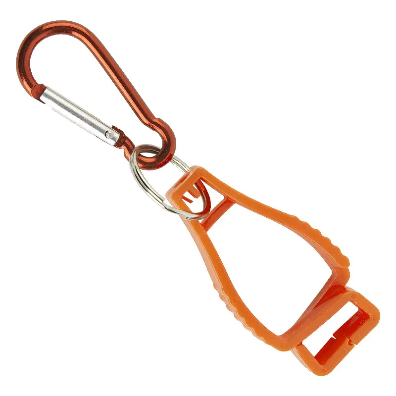 Orange metal buckle