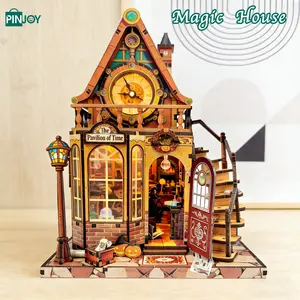 Magic House DIY Kit, Time Wheel Theme Handmade Assembly Puzzle, Miniature House Ornament, Adult Stress Relief Toy, Model Xinghao