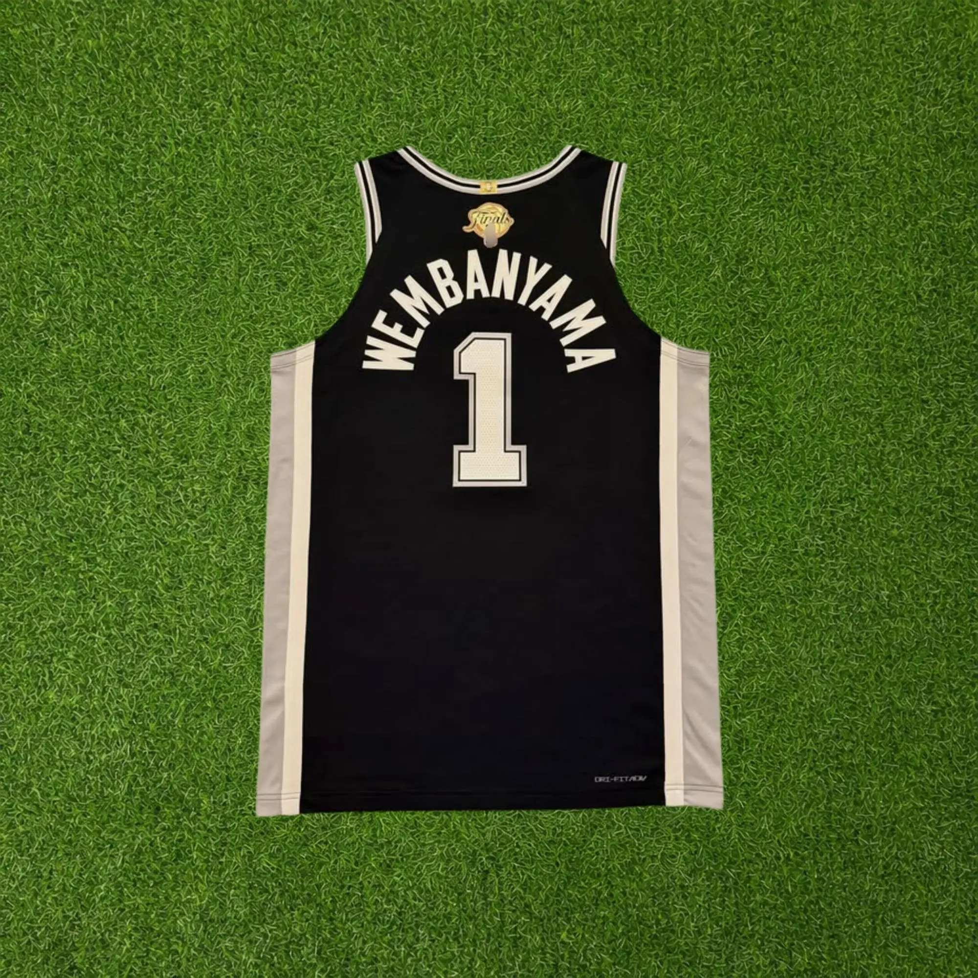 Wembanyama #1 Finals Swingman Basketball Jersey 2026 full logo