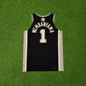 Wembanyama #1 Finals Swingman Basketball Jersey 2026 full logo