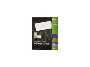 Avery 48460 EcoFriendly Labels, 1 x 2-5/8, White, 3000/Pack