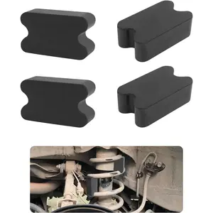 4PCS Rubber Coil Spring Spacers,Heavy Duty Front Coil Spring Booster Kit for 2.5" Coil Spring Lift,Universal Rubber Lift Blocks Car Accessories for Most Cars Trucks SUVs