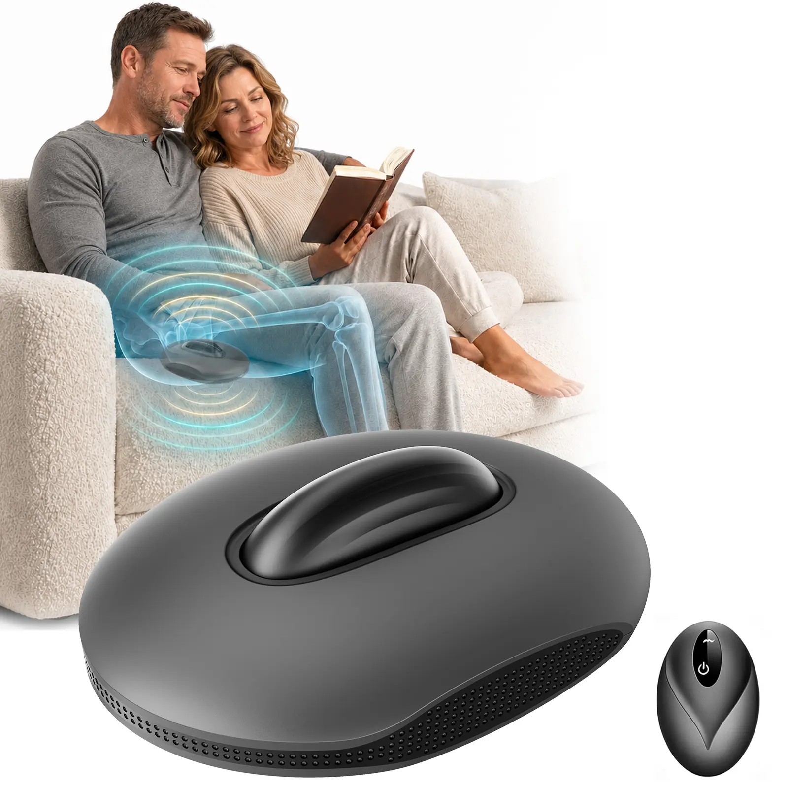 AddWin Kegel Trainer for Men and Women, Rechargeable Glute Muscle Training Cushion with Remote Control, Pelvic Floor Exercise Device, Home Fitness Equipment