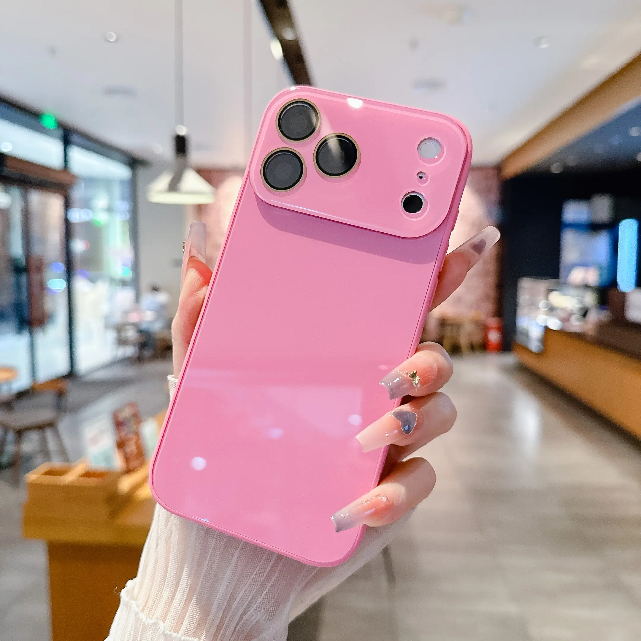 Suitable for iPhone 17/16/15/14/13/ Pro Max Plus 17Air high-quality mobile phone case, Skin-Feel Crystal original Candy color anti-fall protective cover Protection Protector Pink Casing Smartphone iphone 16 pro case Cellphone Shockproof