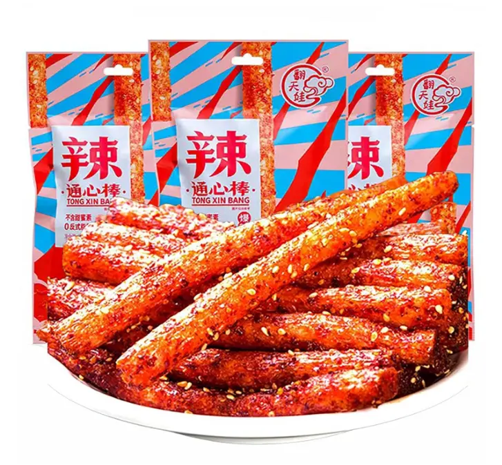 Latiao Spicy Strips 3 Packs Spicy Gluten Classic Chinese Special Snack Food, Vegan,68g/2.39 Ounces per Pack (Pack of 3)