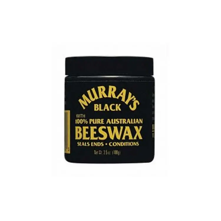 Murray's 100% Pure Australian Black Tinted Beeswax Unisex Hair Styling Product - 4 oz, For Braiding & Dreadlocks, Adds Depth, Conditioning, Shine, Style, Haircare, Adults, Ends Sealing, 4Oz, Beeswax Paste, Easy To Use