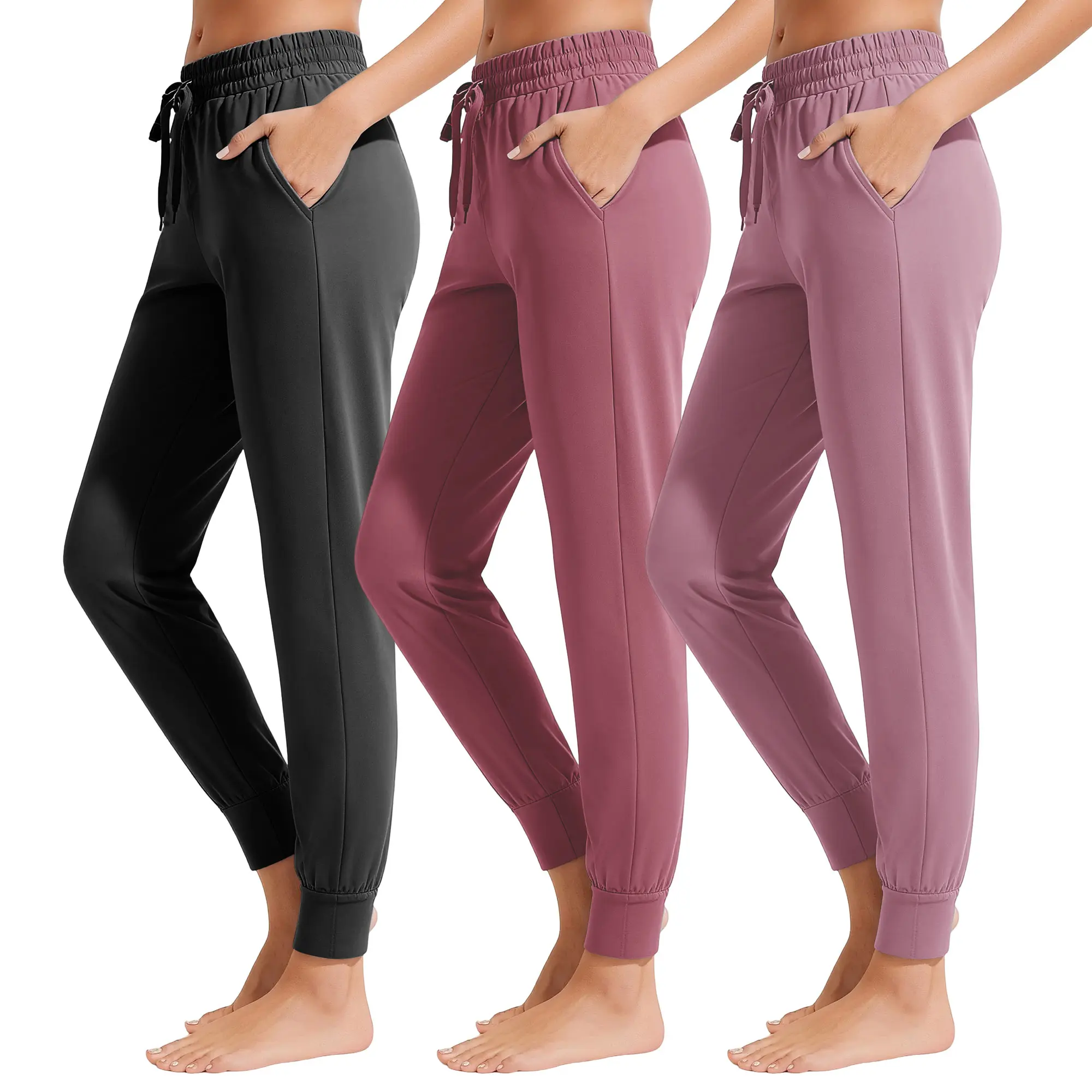 Black/ Dark Pink/ Thistle