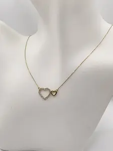 10K Double Heart Chain