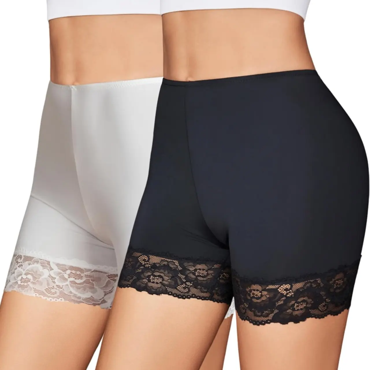 under dress shorts Under Dress Shorts in Black Lace – Bloomers Intimates main image 1