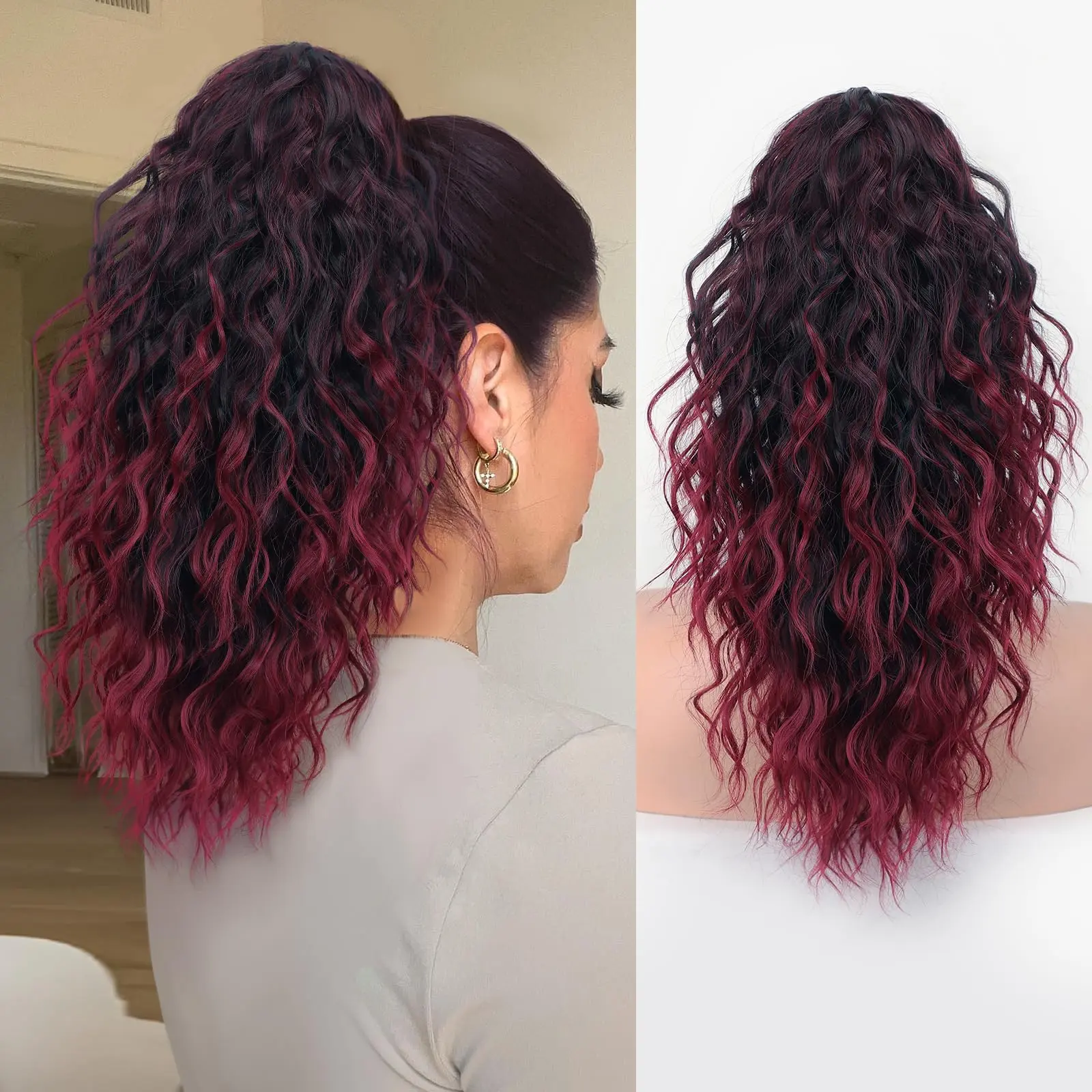 18inch Ombre Burgundy