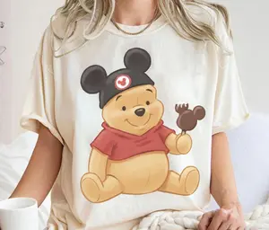 Vintage Bear Cartoon Shirt, Cute Honey Bear Graphic Tee, Watercolor Ears Shirt, Family Vacation Outfit