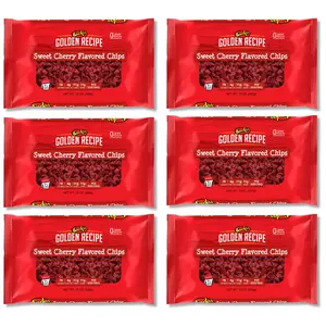 Gurley's Delicious Sweet Cherry Chips for Baking - Pack of 6, 10 Ounce Each, Perfect for Desserts